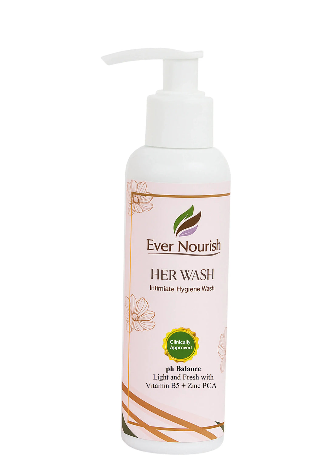 HER Intimate Wash by Ever Nourish – pH Balanced, Gentle Daily Cleanser for Women